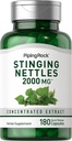 Piping Rock Sting Nettle Kapseln 2000 mg | 180 Pillen | Konzentrierter Blattextrakt | Non-GMO & Gluten Kostenlose Kräuterergänzung