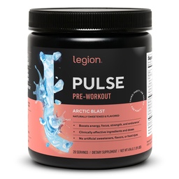 LEGION- All Natural Nitric Oxid Preworkout Trinken, um Energie zu steigern, Kreatin kostenlos, Natürlich süß, Beta Alanine, Citrulline, Alpha GPC (Arctic Blast)