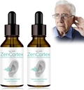 Tinnitus Relief für Ringen Ohren, Zencortex Cortex Ohr Tropfen, Zencortex für Tinnitus, Hilft mit Eardrum Gesundheit, fördert Auditory Clarity, Flasche für 30 Tage (2 Pack)