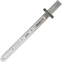 Allgemeine Werkzeuge 300/1 6-Zoll Flex Precision Edelstahl Lineal, Chrom