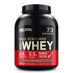 Optimum Nutrition Gold Standard 100% Whey Protein Pulver, Schokoladenmalz, 5 Pfund (Packaging May Vary)