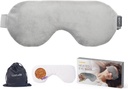 Luxtude Beheizte Augenmasken für trockene Augen mit Flaxseed & Lavender, Mikrowelle Warme Augenkompressen Feuchtigkeits-Wärme, gewichtete Augenmaske für Schlafen, Hot Stye Eye Compress für Puffy Eyes, Dark Circles (Gray)