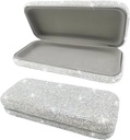 Bling Sunglasses Case,Shiny Diamond Sonnenbrillen Hard Case Cute Glasses Case,Rhinestone Brillenetui für Damen