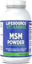 LifeSource Vitamins MSM Powder - 16 oz - Rein und sauber - 226 Servierungen - 2.000 mg pro Servierung