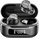 TOZO NC9 Hybrid Active Noise Cancelling Wireless Earbuds, 6 Mics ENC Clear Call, IPX8 wasserdicht, im Ohr Bluetooth 5.3 Kopfhörer Stereo Bass Ohr Buds 59H Spielzeit mit LED-Anzeige 32 EQs über APP