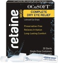 OCuSOFT Retaine MGD Complete Dry Eye Relief Lubricant Eye Drops Single-Dose Container, 30 Count (Pack von 2)