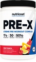 Nutricost Pre-X Xtreme Pre-Workout Komplexpulver, Fruchtstanzen, 30 Portionen, vegetarisch, nicht gentechnisch verändert und glutenfrei
