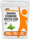 BulkSupplements.com Organic Stinginging Nettle Extract Powder - Nettle Leaf Extract, Kräuterergänzung - Vegan & Gluten Free, 750mg pro Servierung, 100g (3,5 oz) (Pack von 1)