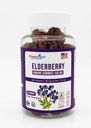 Elderberry Gummies 100mg mit Vitamin C und Zink - Immununterstützung, Glutenfreie Gummier mit 7% Anthoycyanin - 60 Count