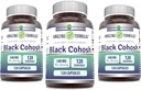 Erstaunliche Formeln Schwarz Cohosh 540mg 120 Kapsel Supplement | Non-GMO | Gluten Free | Made in USA (3 Pack)