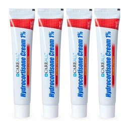 CareAll Hydrocortisone 1%, 1oz Tube (Pack mit 4), maximale Stärke Anti-Itch Creme, Relief von Juckreiz und Redness von Bug Bites, Eczema, Psoriasis, Gift Ivy, Eiche und Sumac