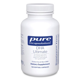 Pure Encapsulations DHA Ultimate | Eco-Friendly Superkritische CO2 extrahiert DHA Fischöl Konzentrat | 120 Softgel Kapseln