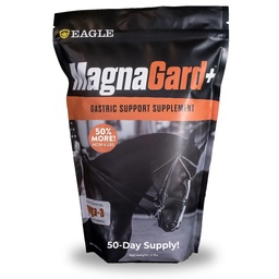 Plus Magen-Unterstützung Ergänzung für Pferde mit Omega 3s | Relieves Ulcers, Calming Supplement, Magnesium & andere Vital-Mineralien | Pulver, 6 Pfund Tasche, 45-Tage-Versorgung | von Eagle Equine