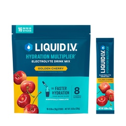 Liquid I.V.® Hydration Multiplikator - Golden Cherry | Elektrolytpulver-Getränkmischung | 1 Packung (16 Servierungen)
